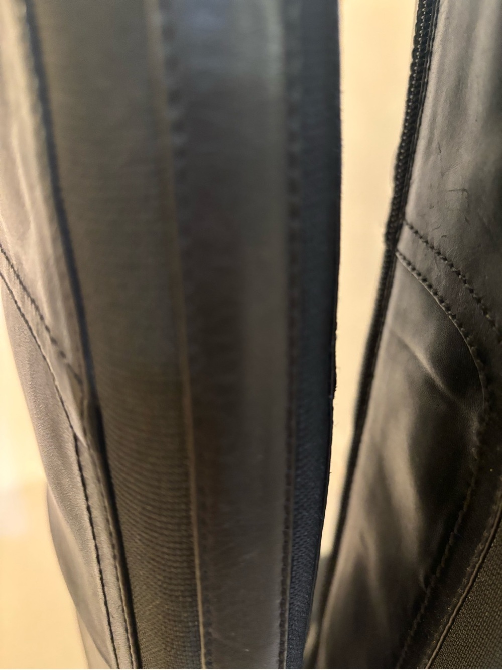 Audrey Brooks Black Tall Leather Riding Boots size 8 - Picture 9 of 10